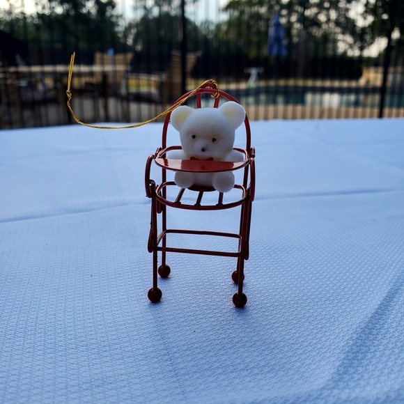 Avon ♡ Set of 3 Vintage Teddy Bear Ornaments ♡ Christmas ♡ ADORABLE ♡ NEW In Box - Picture 4 of 11